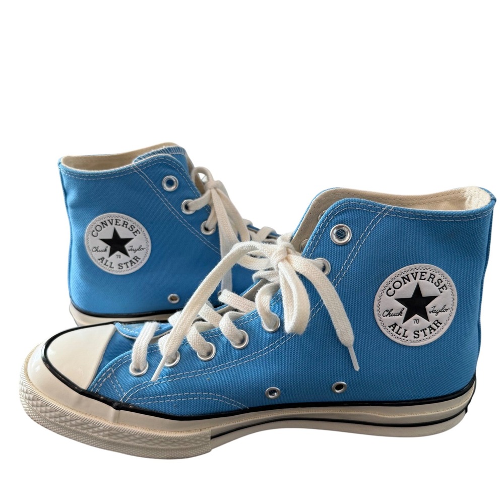 Converse Chuck 70 High Top University Blue Canvas Sneakers Mens 8 Womens 10